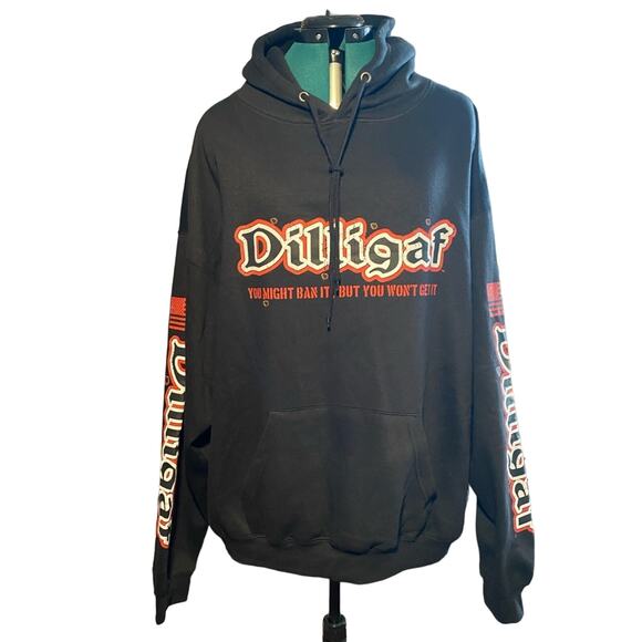 Dilligaf By Bohica Bill Other - NWT Dilligaf By Bohoica Bill Men’s Hoodie Sweatshirt Size X-Large Color Black
